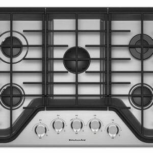 KitchenAid - 30" Built-In Gas Cooktop - Stainless Steel