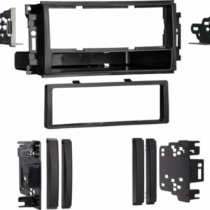 Metra - Dash Kit for Select 2007-2020 Jeep Dodge Volkswagen Ram Chrysler Mitsubishi DIN DDIN - Black