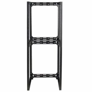 Sanus - 26" Tall AV Rack 15U Stackable Skeleton Rack - Black