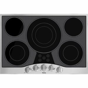 Viking - 29.9" Electric Cooktop - Black/stainless steel