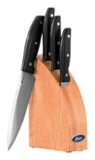 Oster - Granger 5-Piece Knife Set - Black/Wood