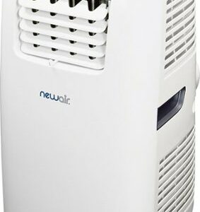 NewAir - 525 Sq. Ft. Portable Air Conditioner and Heater, 8,600 BTUs (8,532 BTU, DOE), Window Venting Kit and Remote Control - White