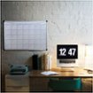 Floortex - Viztex Lacquered Steel Magnetic Monthly Planner Dry Erase Board with an Aluminium Frame 36'' x 24'' - White