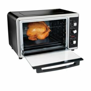 Hamilton Beach - Countertop Convection Oven - Black/Brushed Stainless Steel