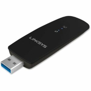 Linksys - AC1200 Dual-Band USB 3.0 Adapter - Black