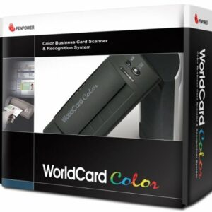 PenPower - WorldCardColor Sheetfed Business Card Scanner - Black