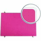 Floortex - Viztex Glacier Violet Multi-Purpose Grid Glass Dry Erase Board 24'' x 36'' - Violet