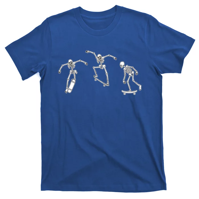 Skateboarding Skeletons Skeleton Skater Halloween Skate Great Gift T-Shirt